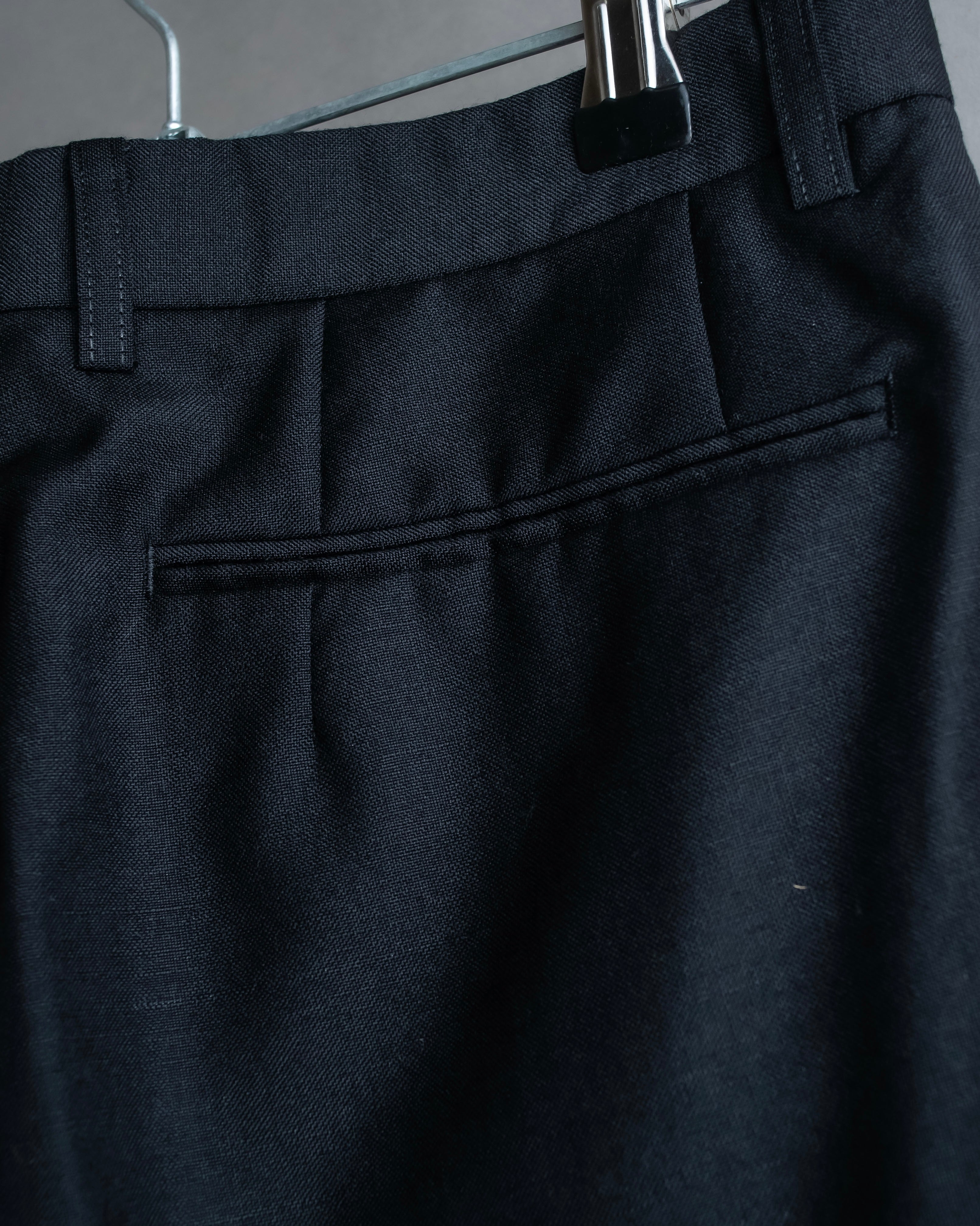 "Christian Dior" Mohair blend straight silhouette slacks