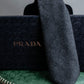 "PRADA" Heather grey wool narrow neck tie