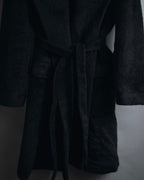 Max Mara 00年代-10年代系带羊驼毛绒毛连帽大衣