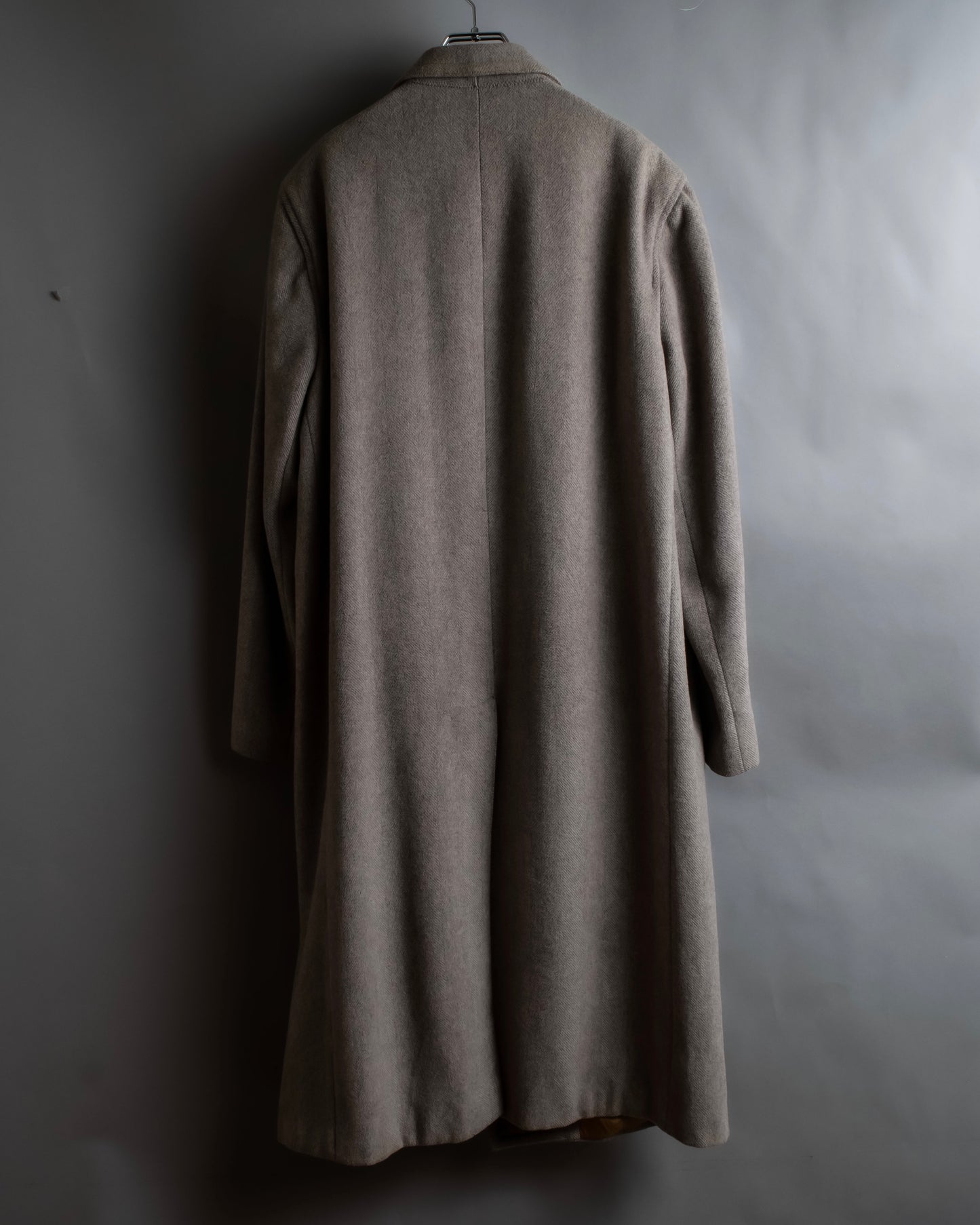 Vintage brushed feel oversized maxi length chester coat