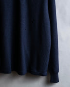 Hermès Camiseta de punto de cachemira azul marino hermosa