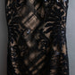 "TADASHI SHOJI" Lace docking sequin design sleeveless long dress