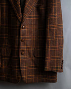 "Burberrys" Warm-colored checked twill tailored jacket