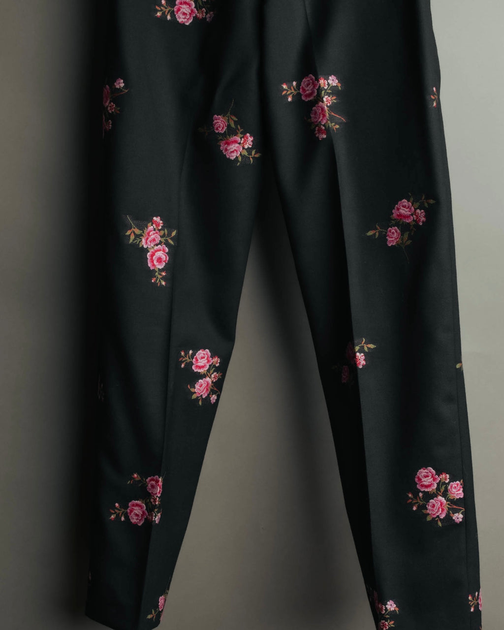 “RED VALENTINO” 2020 Floral jacquard tapered trousers