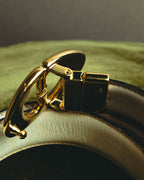“Gucci” Leather reversible Double G belt
