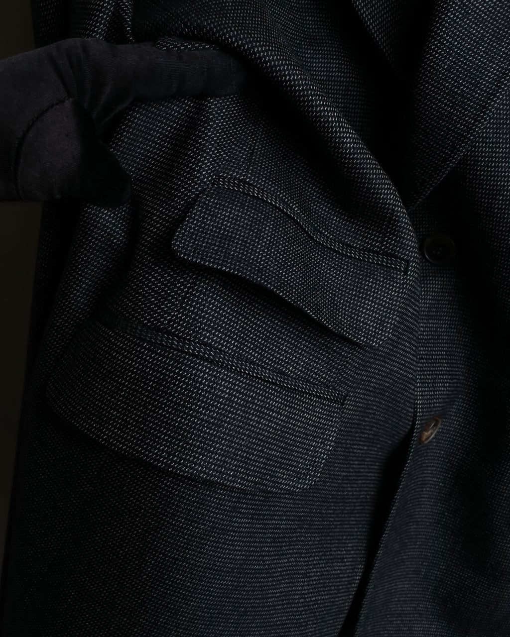 "GUCCI" 90's Tom Ford period bird eye weave set up