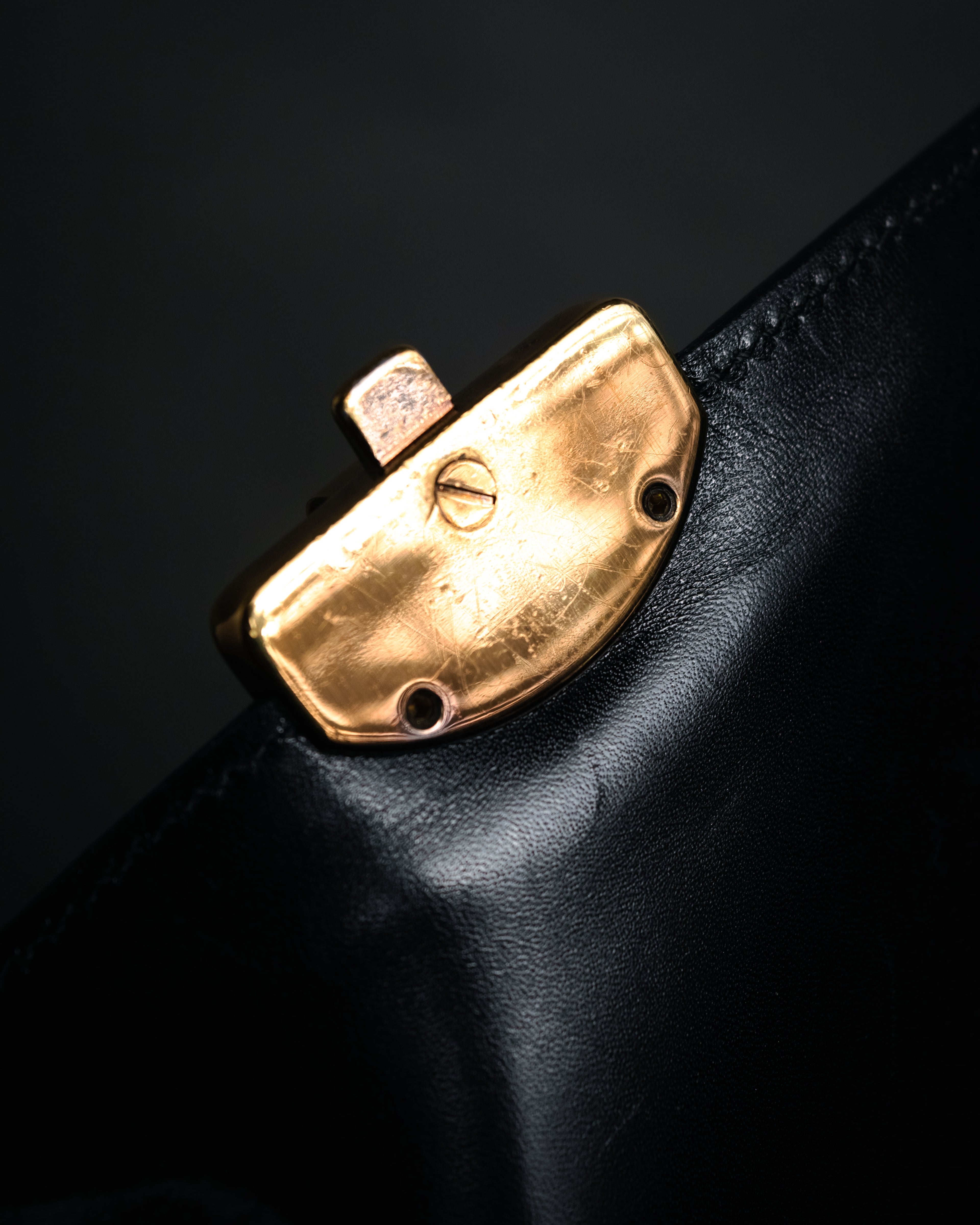 –SPECIAL– “DOLCE & GABBANA” 00’s-10’s Miss orient padlock leather satchel