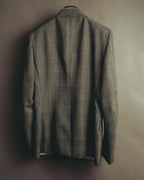 -SPECIAL- “GUCCI” 2019-2021 Glen check double-breasted wool suit
