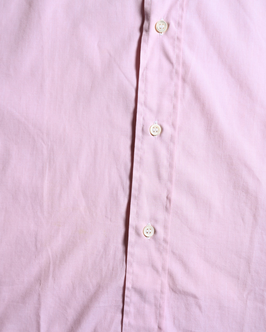 HERMES/ Oversized French Cuffed Contrast Collar Dress Shirt Pink