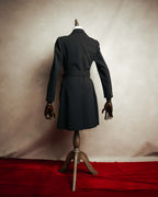 "PRADA" 00's-10's Belted double-breasted wool coat
