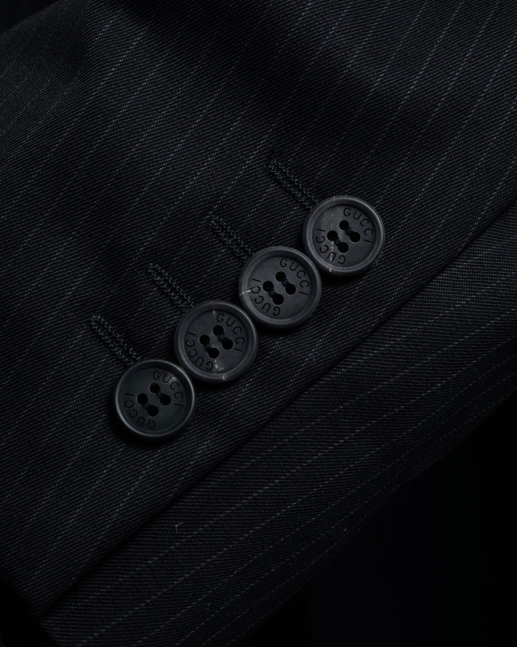 "GUCCI" 90's Elegant suiting pinstripe set up