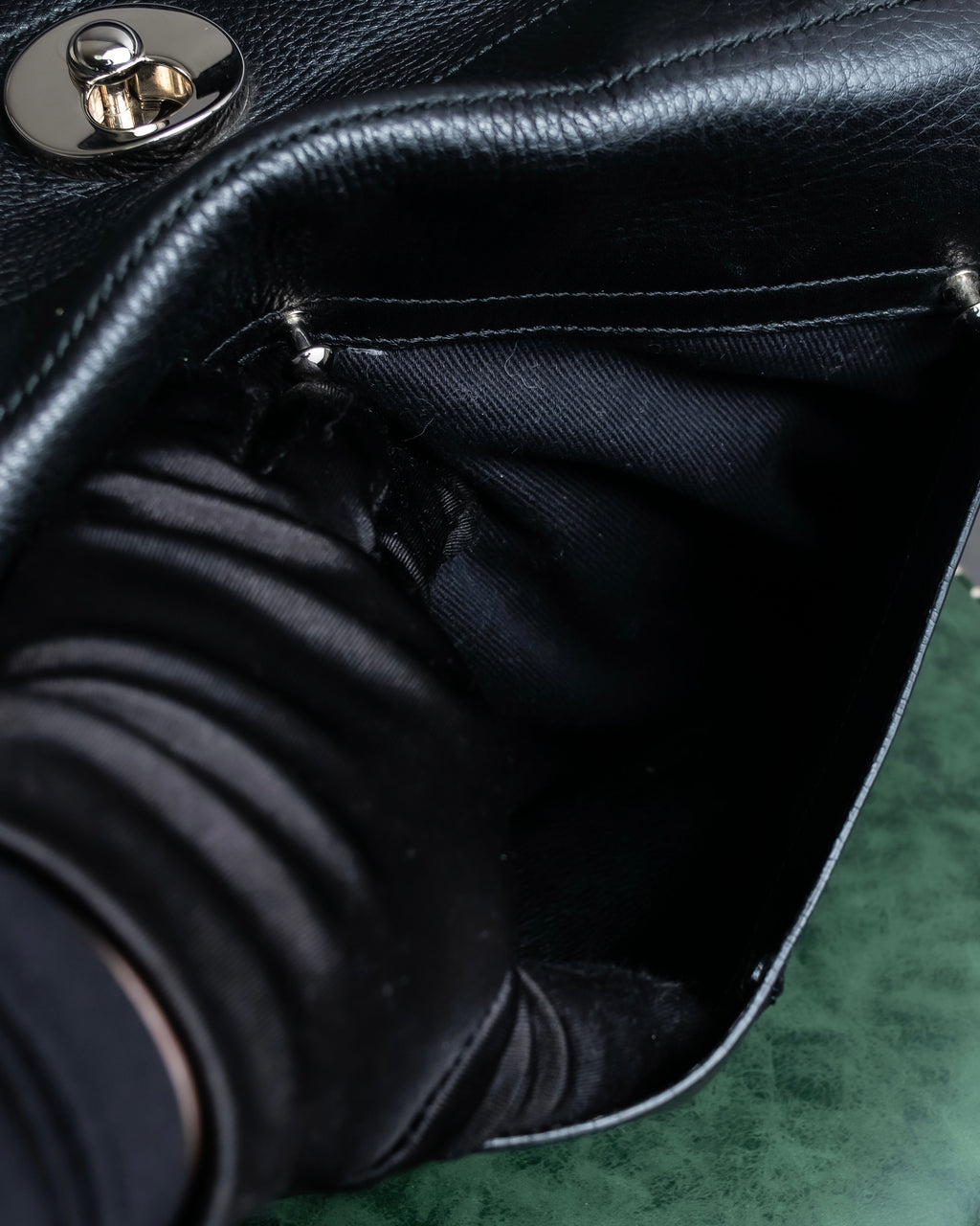 "YVES SAINT LAURENT" Muse Two series grain leather one-handle bag