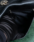 "YVES SAINT LAURENT" Muse Two series grain leather one-handle bag