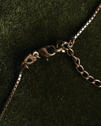 “Christian Dior” 90’s-00’s Antique gold botanical pendant necklace