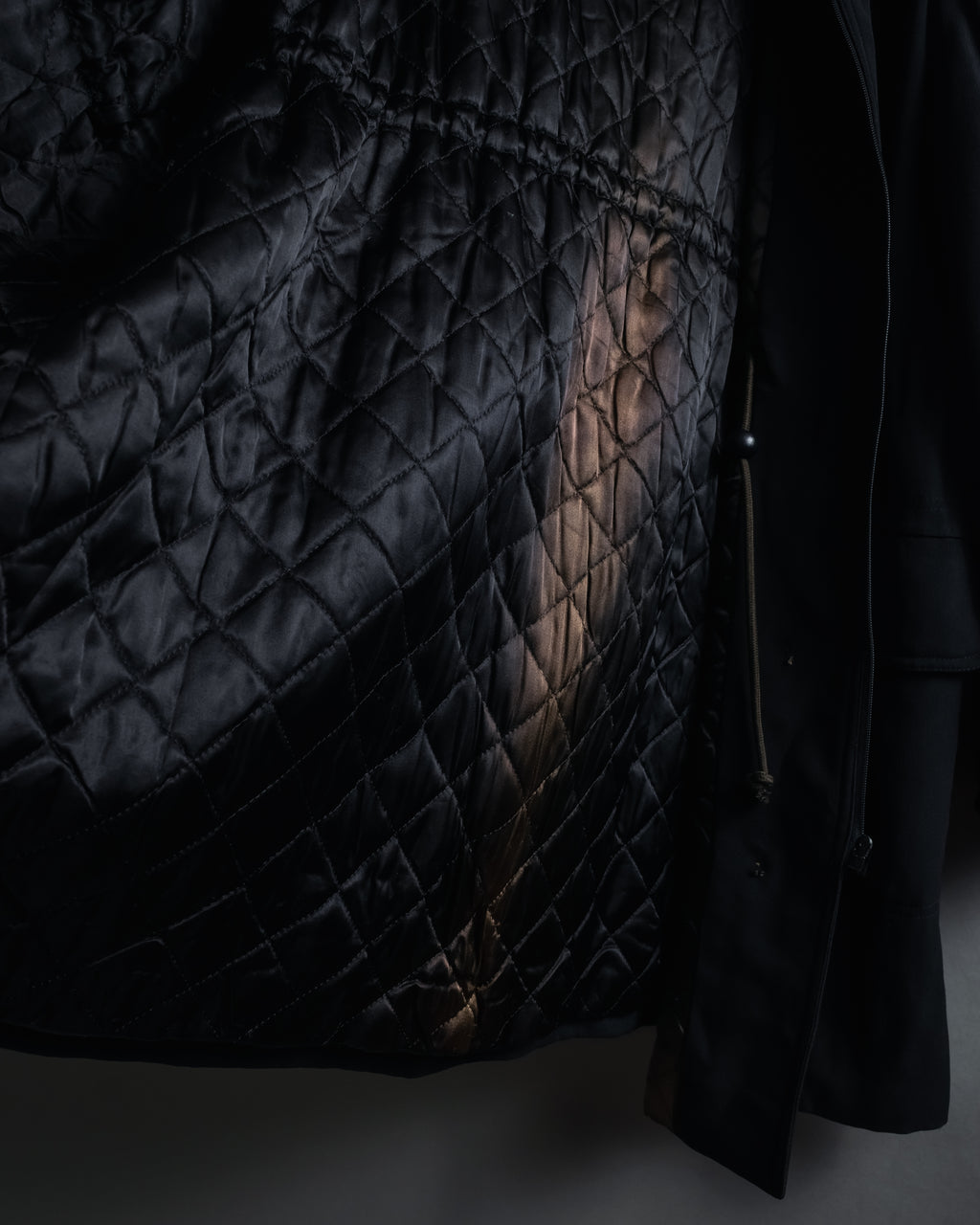 "VALENTINO" 90’s Couture-lined hooded coat