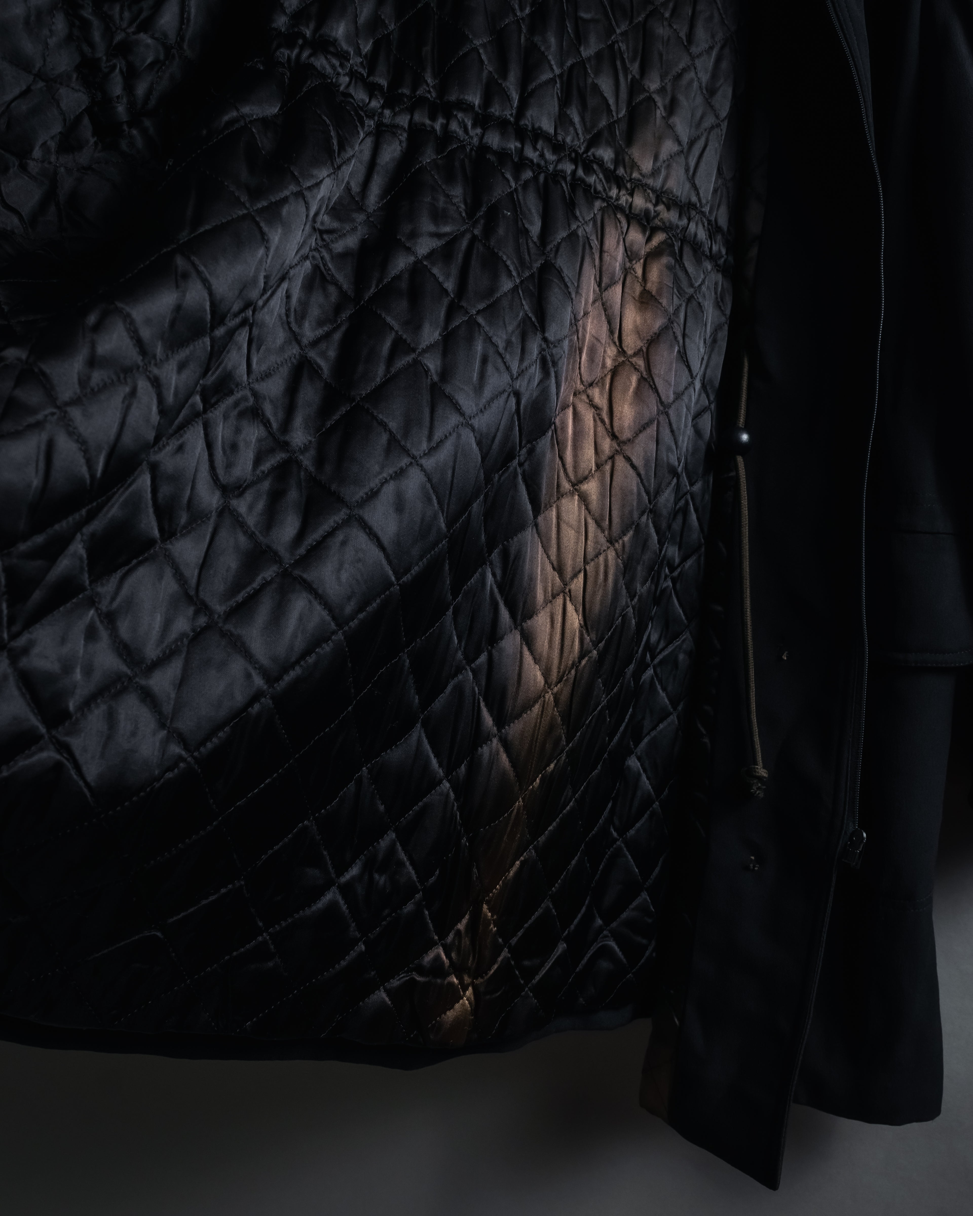 "VALENTINO" 90’s Couture-lined hooded coat