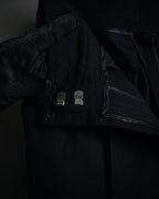 “FENDI” 90’s-00’s Sculpted V-back wide-leg trousers