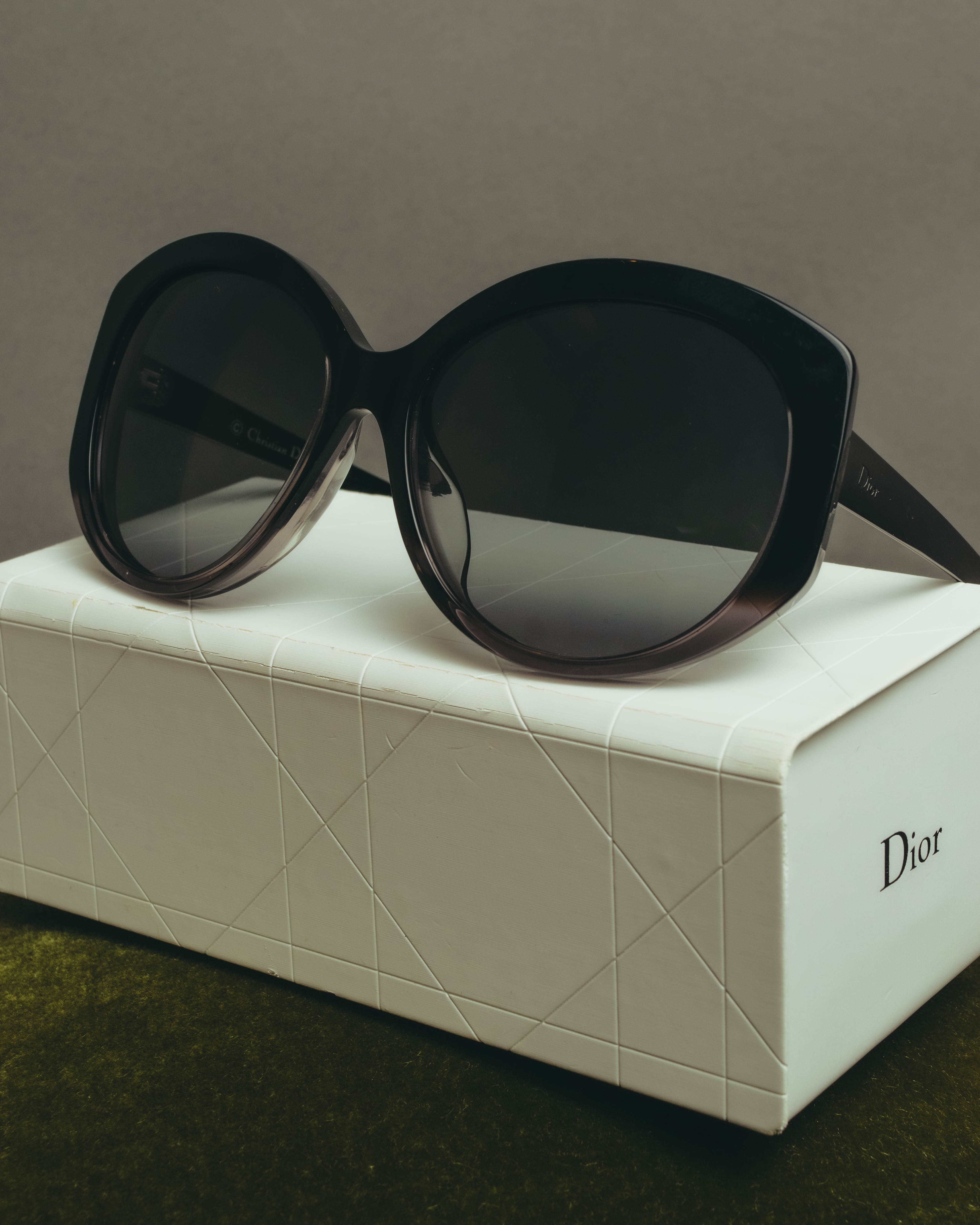 "Christian Dior" 00's-10's Oversized butterfly sunglasses