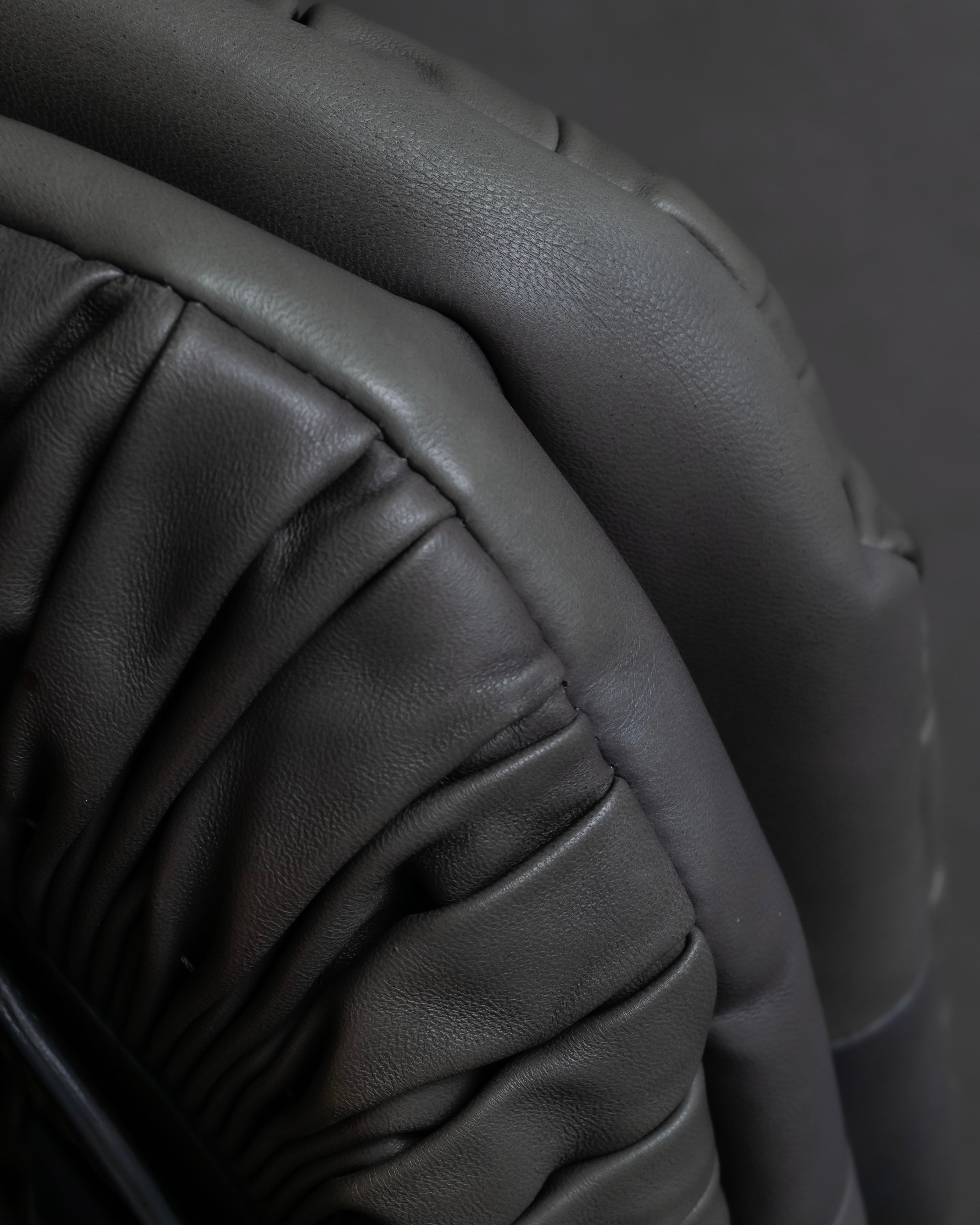 "Christian Dior" John Galliano period Gathering design leather hand bag