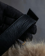 "GUCCI" Horsebit design Princetown heeled loafers