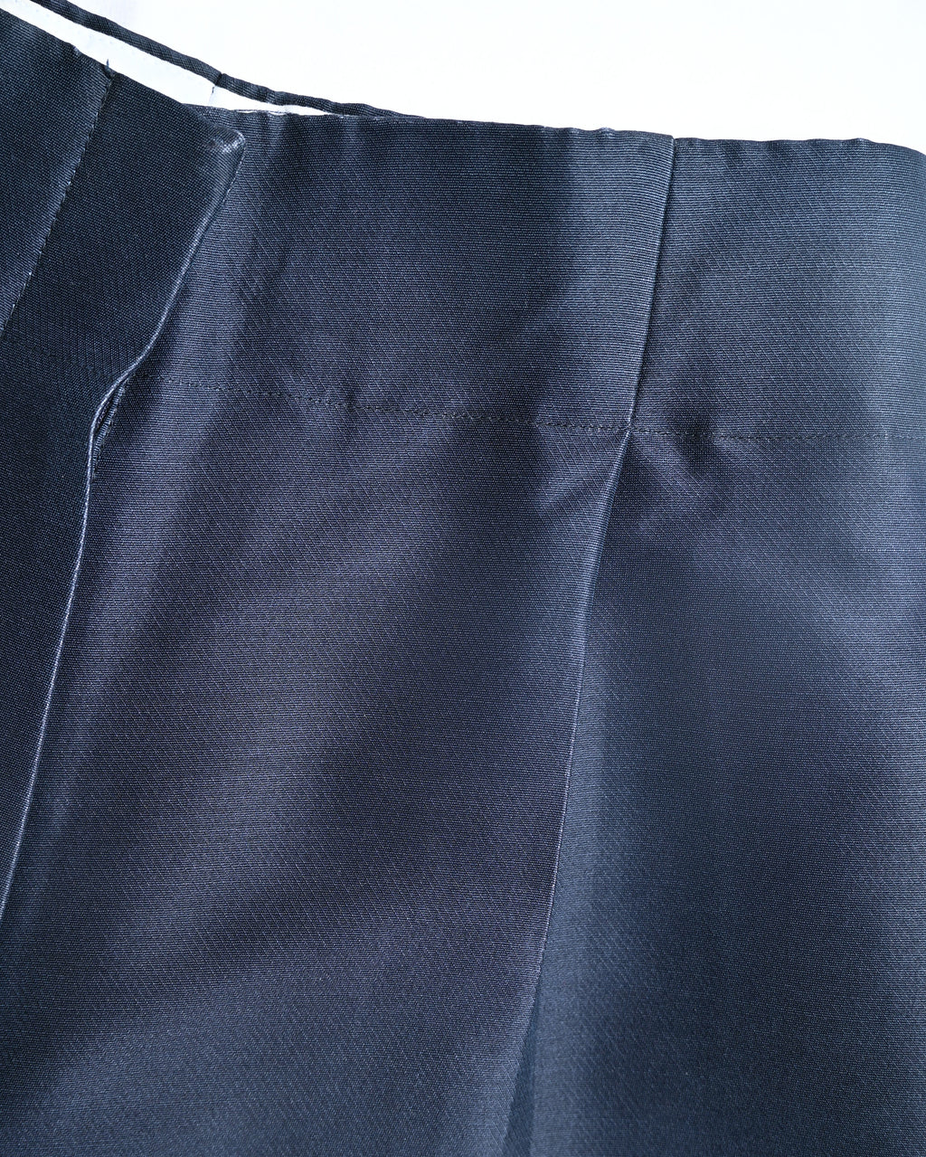 CÉLINE by Phoebe Philo/ Silk Blended Tuck Culottes Pants Navy