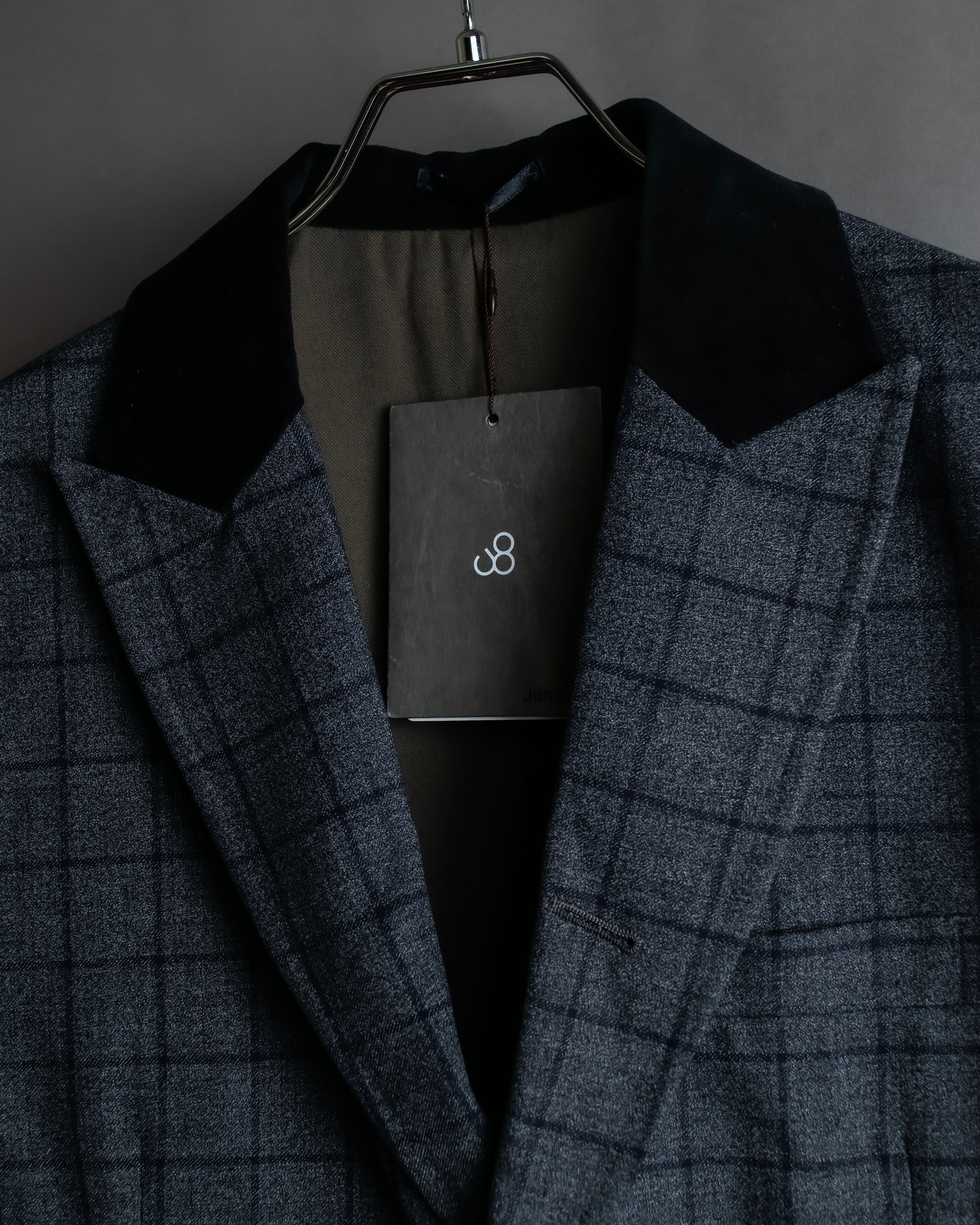 "JOHNBULL" Velvet collar design chesterfield coat