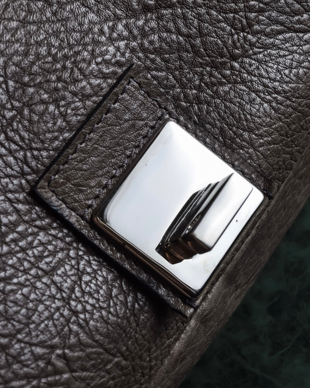 "CELINE" Softly structured leather city bag