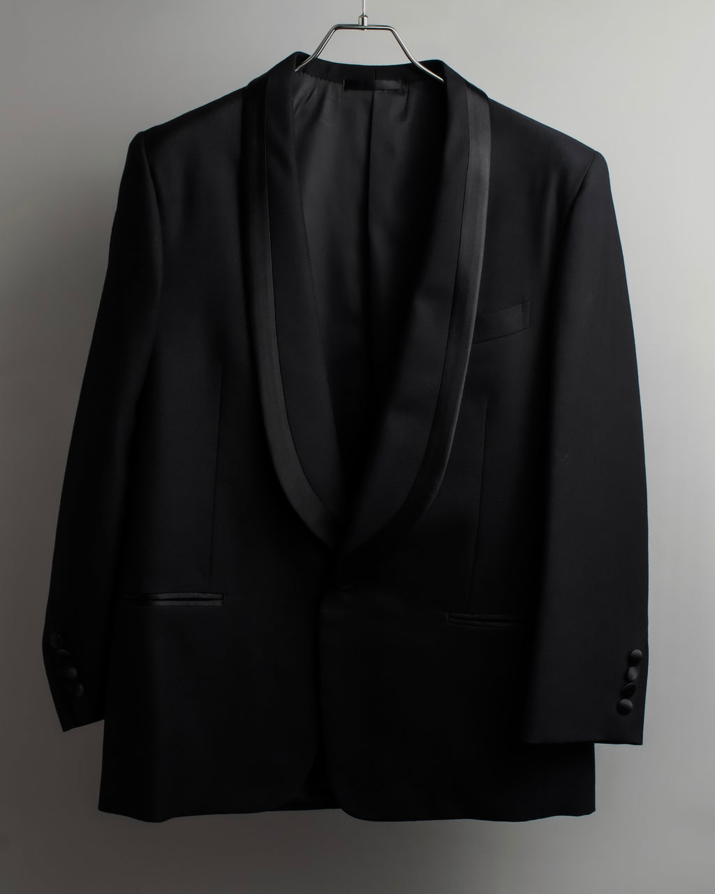 "BALENCIAGA" Structured tailored shawl collar jacket