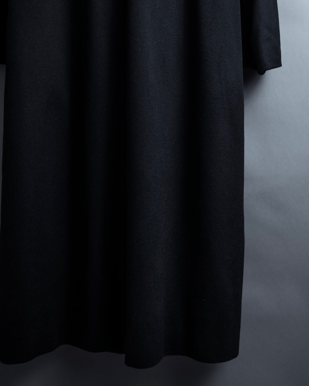 "Vintage raglan sleeve 100% cashmere stand-collar coat"