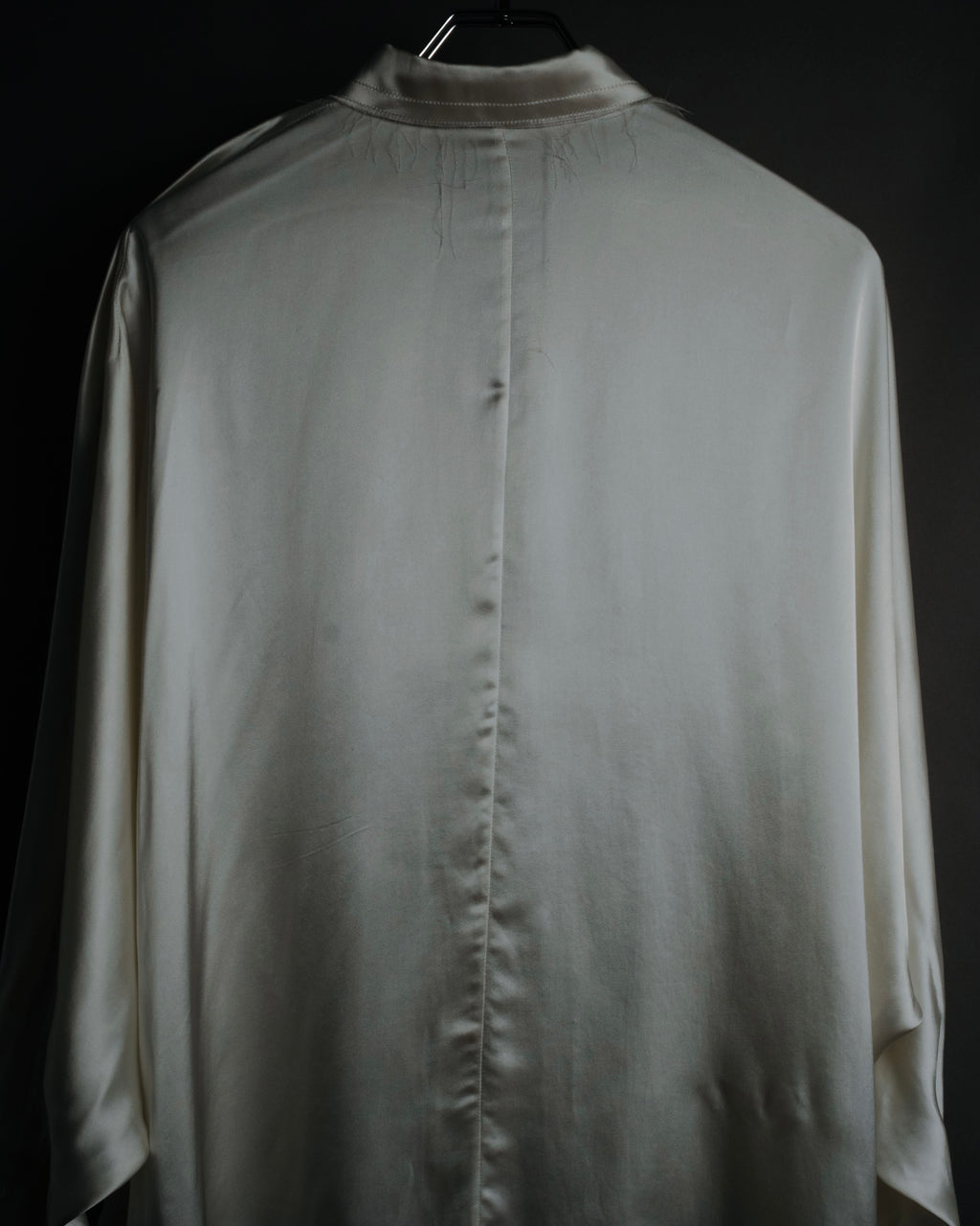 –SPECIAL– "LOEWE" 00’s Satin dolman sleeve destroy edge shirt
