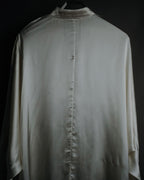 –SPECIAL– "LOEWE" 00’s Satin dolman sleeve destroy edge shirt