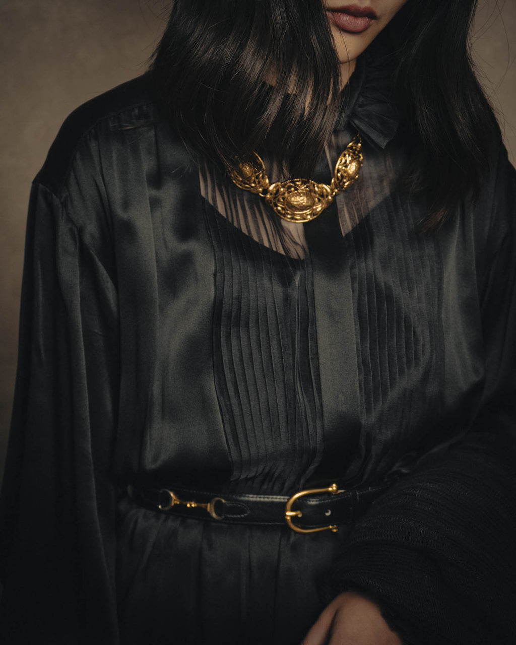 -SPECIAL- “YVES SAINT LAURENT” 80’s-90’s Baroque statement necklace