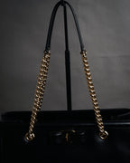 “Salvatore Ferragamo” 2010’s Vara chain leather tote bag