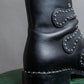 "GIVENCHY" Belt and stud design leather boots