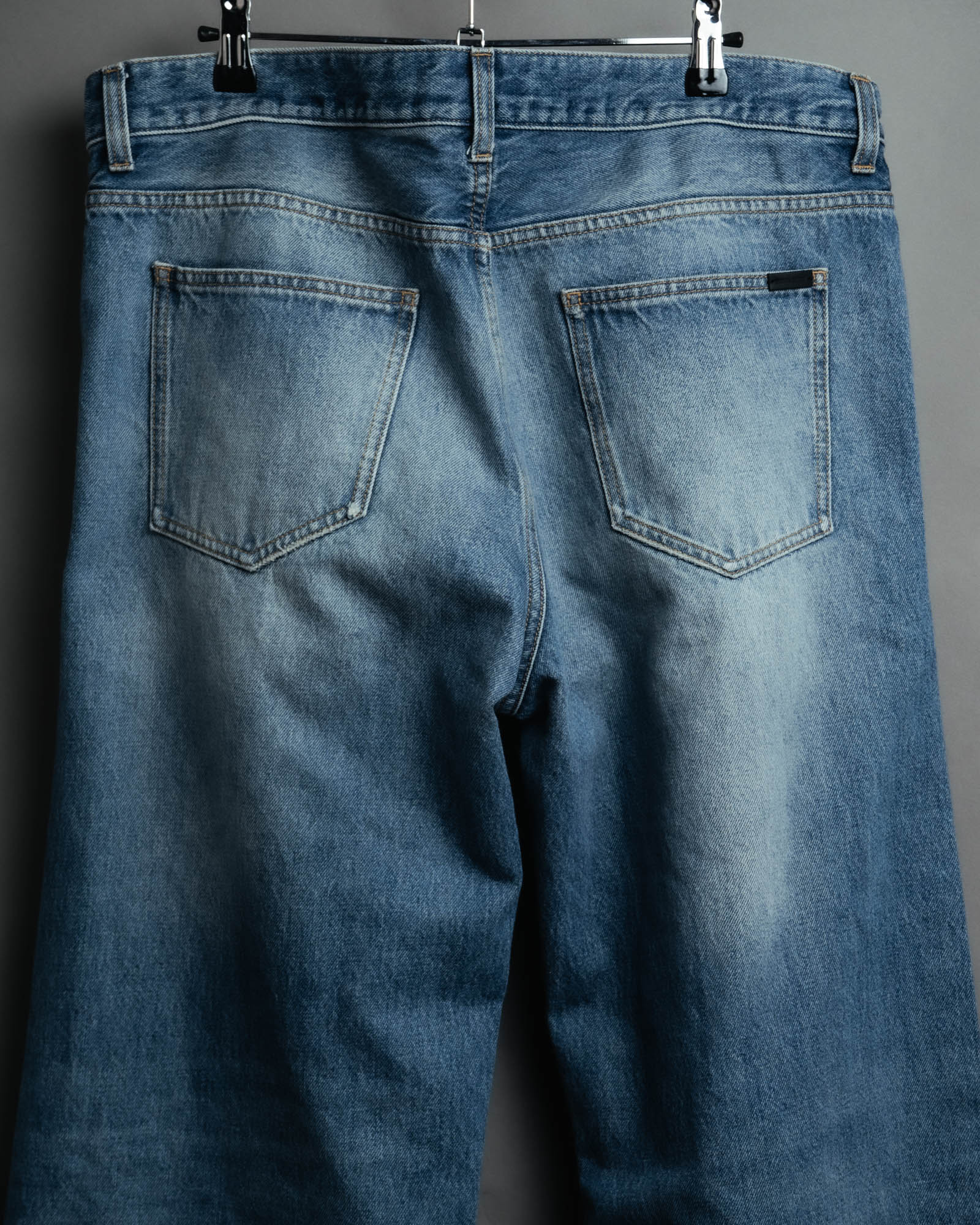 -SPECIAL- “SAINT LAURENT” 2023’s Long extreme baggy faded denim jeans