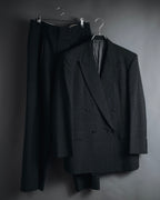 "Burberrys" 90’s double-breasted peak lapel suit set-up