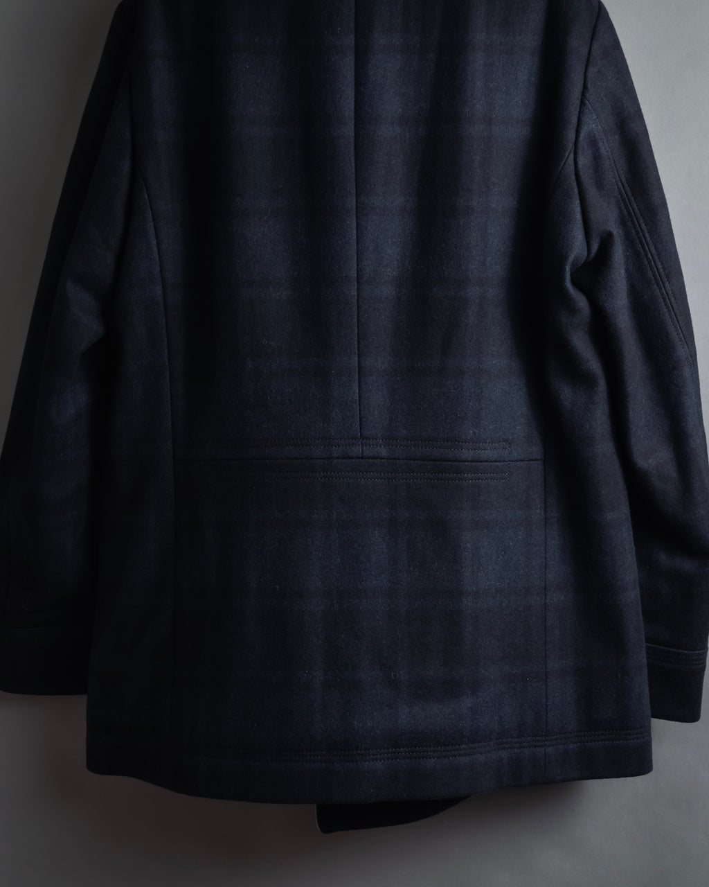 "HUGO BOSS" Double-breasted plaid coat