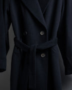 "VALENTINO" Double-breasted belted chester coat