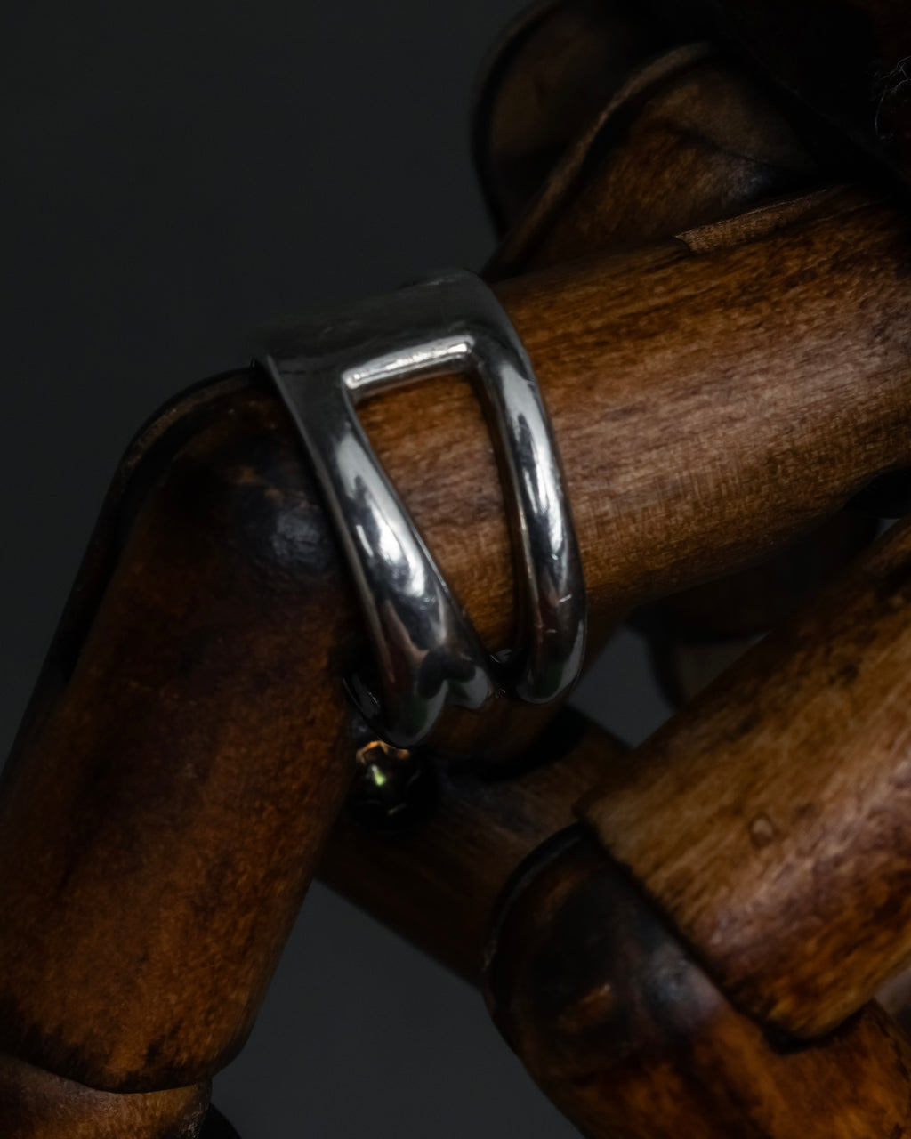 "Tiffany&Co" Open diagonal silver925 ring