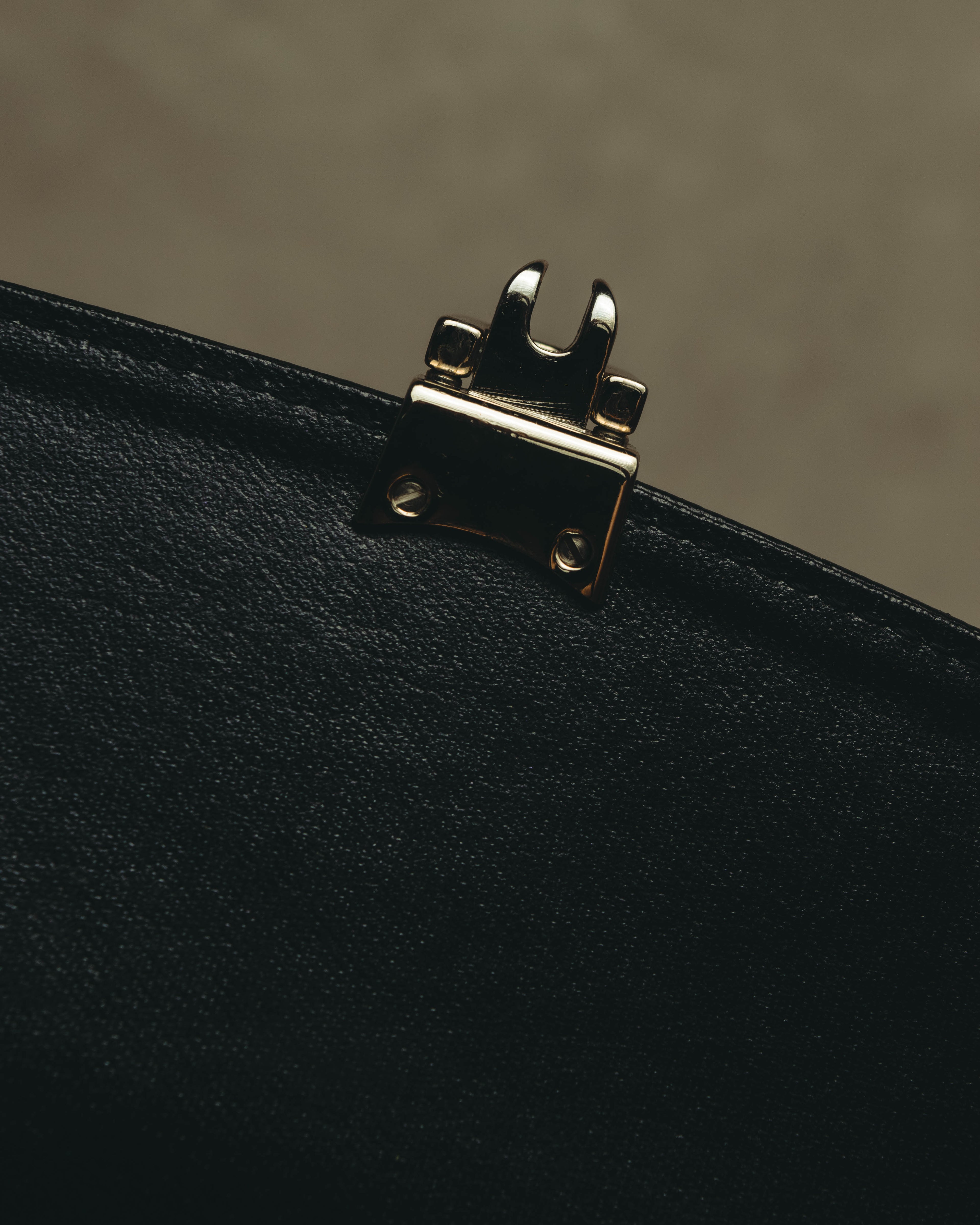"Burberrys" 80's-90's Classic black leather top-handle handbag