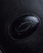 "Cartier" Logo engraved horizontal chain shoulder leather bag