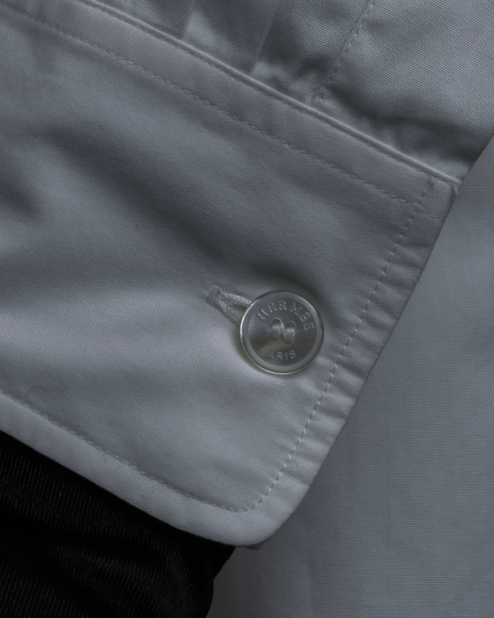 "HERMES" High-quality fine count cotton dress shirt