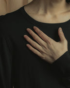 "CELINE" Hedi Slimane design compact silhouette wool knit