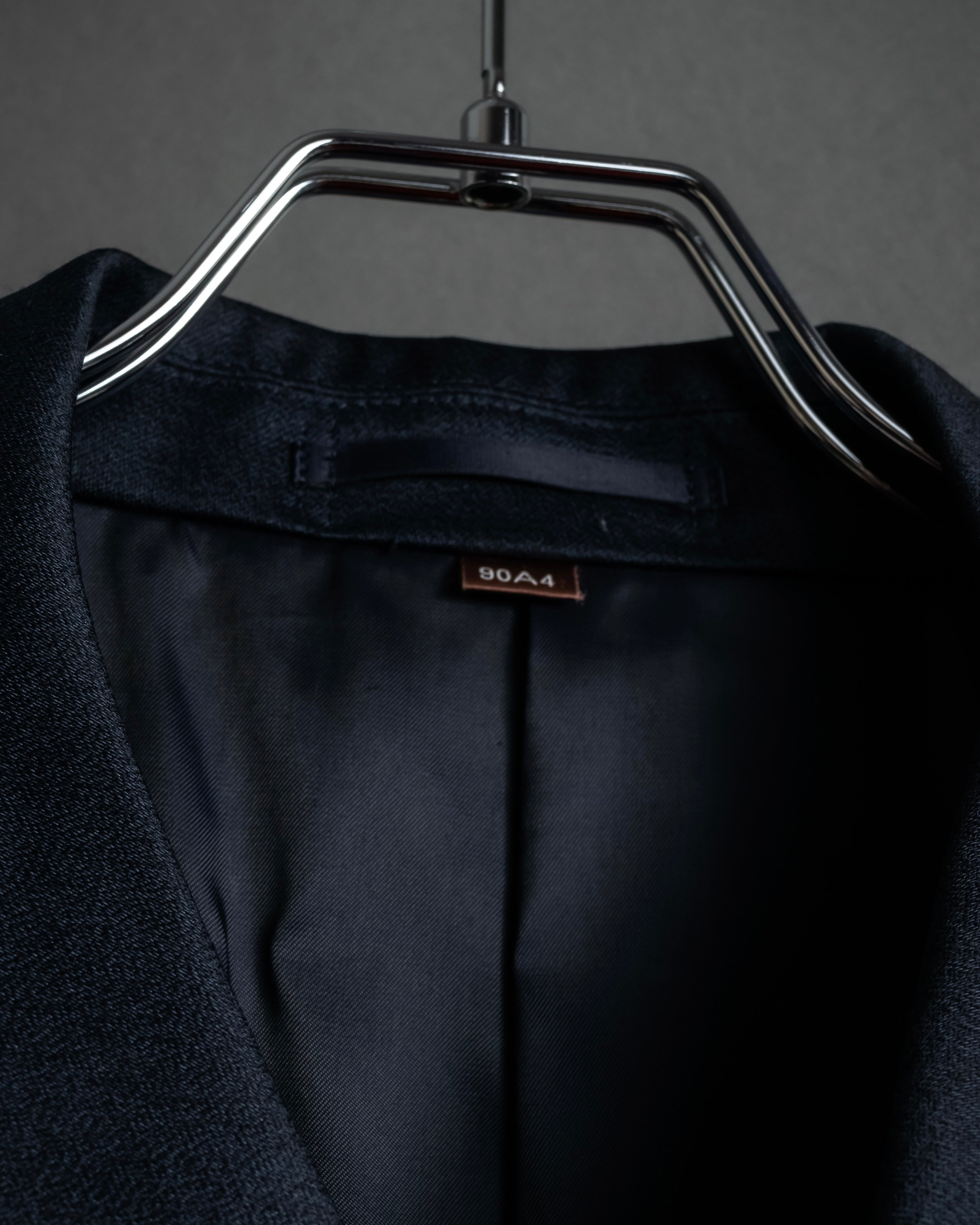 “Yves Saint Laurent” 90’s clean fly-front bal collar coat