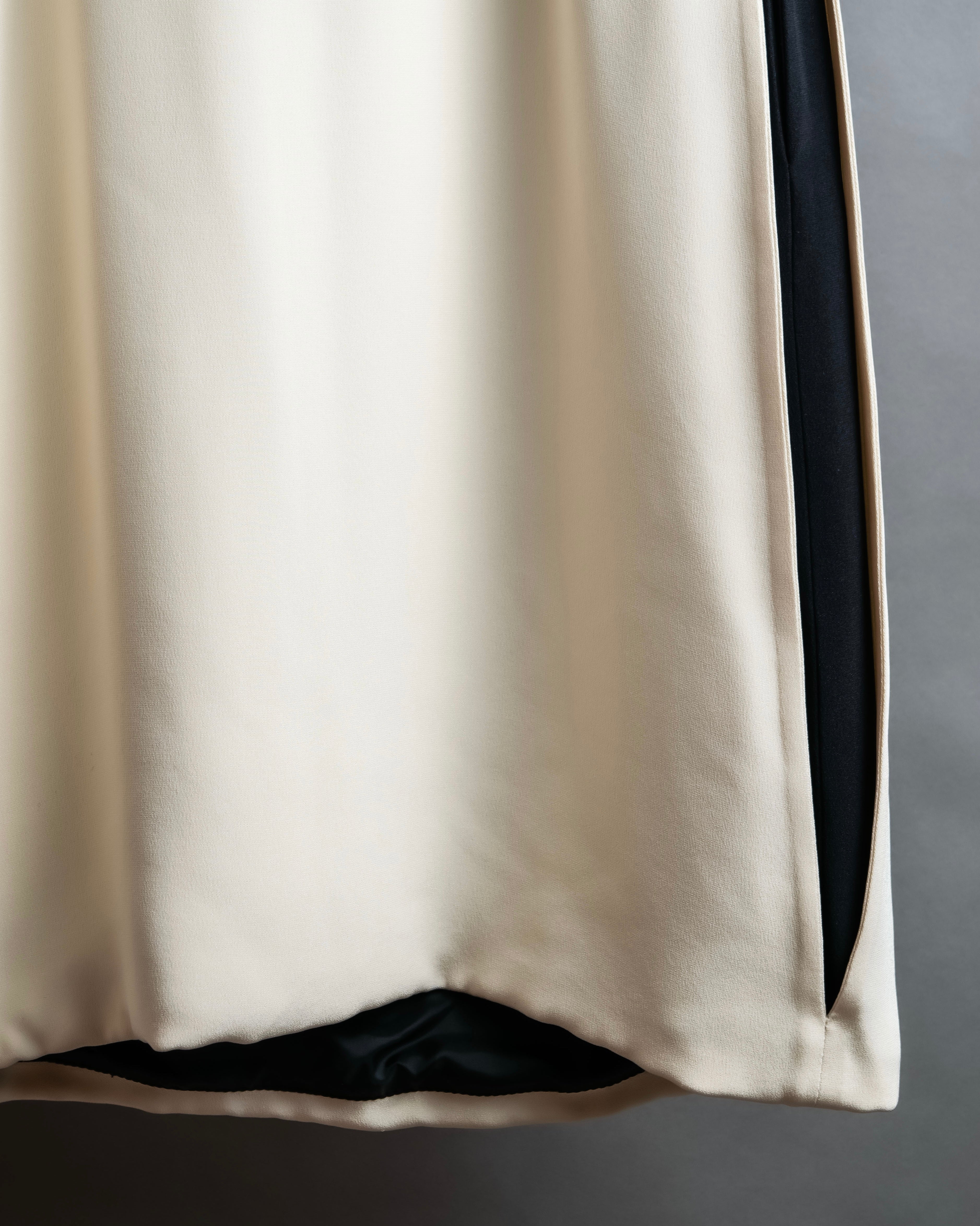 "LOEWE" Leather body bicolor unisex design camisole