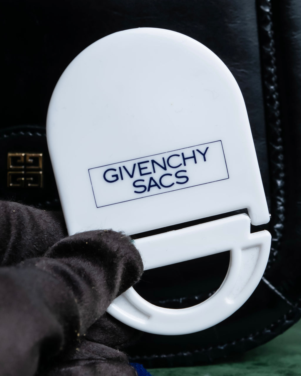 "GIVENCHY SACS" Logo parts design leather combination shoulder bag