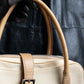 “LOEWE” Leather belted design bicolor hand bag