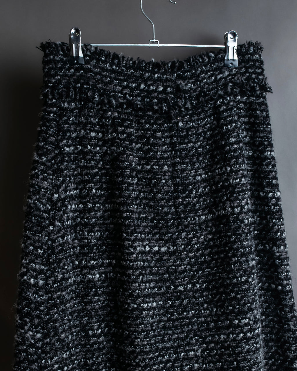 "Dolce &amp; Gabbana" Tweed raw edge flared skirt