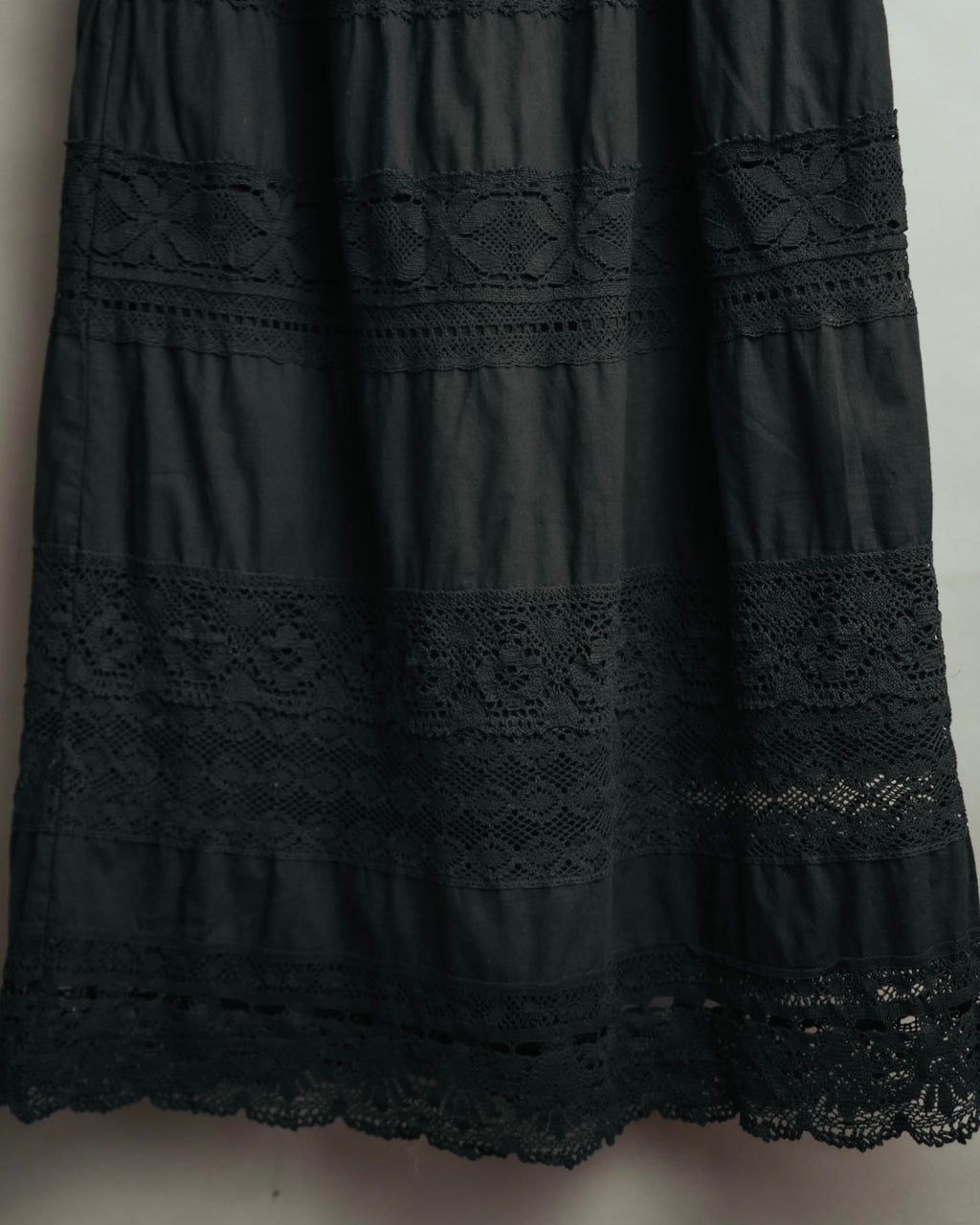-SPECIAL- “tricot COMME des GARÇONS“ 2002SS Lace panel gathered skirt