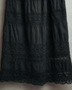 -SPECIAL- “tricot COMME des GARÇONS“ 2002SS Lace panel gathered skirt